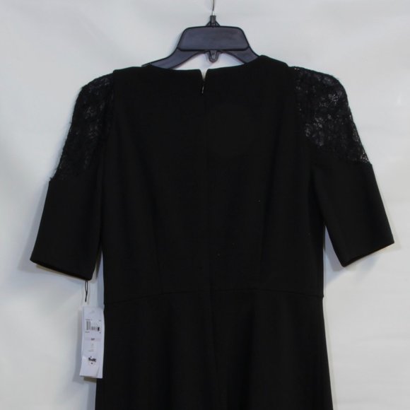 London Style Collection Petites Lace Shoulder Short Sleeve Midi Size 6P - Picture 5 of 6